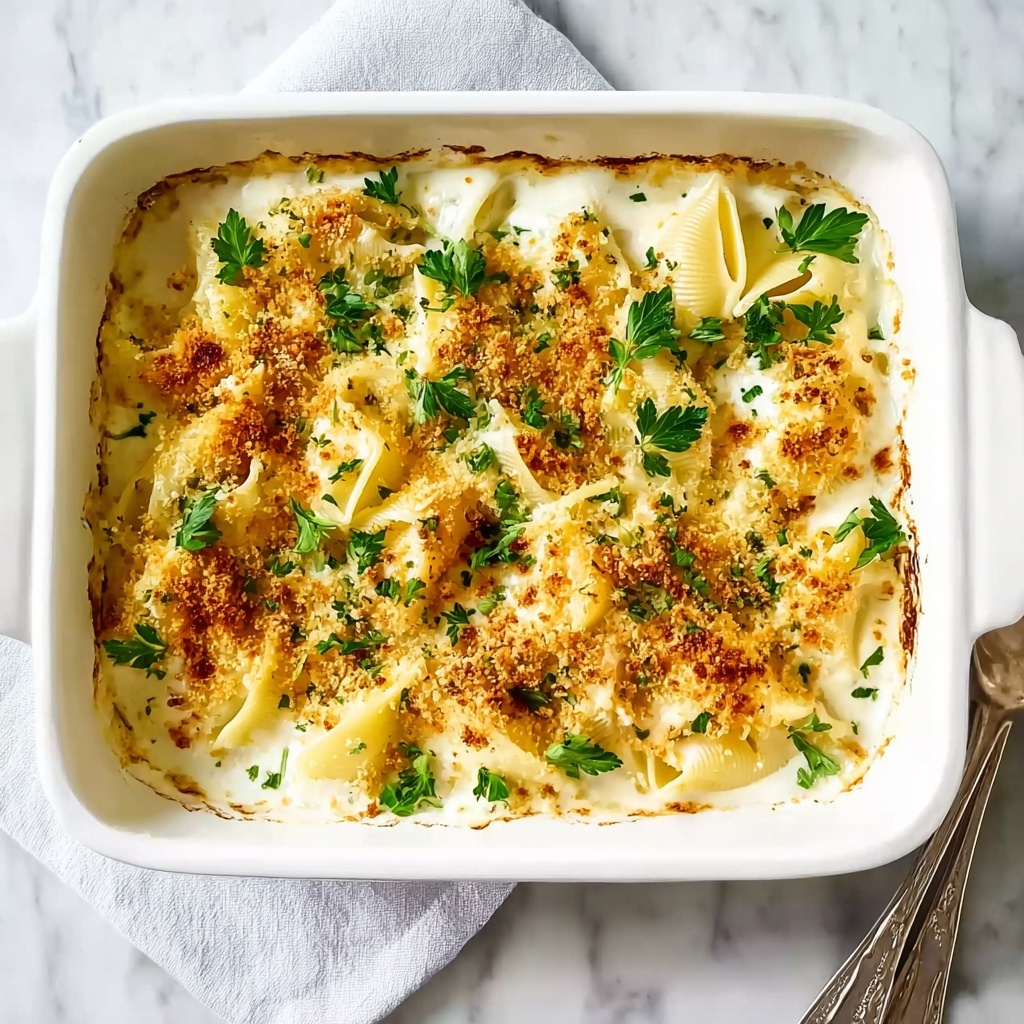 Seafood Stuffed Jumbo Pasta Shells Recipe - Recipe Image