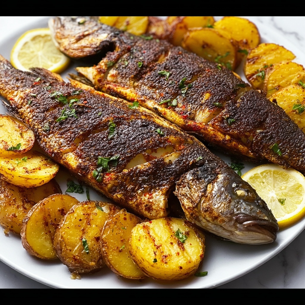 Oven-Grilled Tilapia with Fried Plantains Recipe - Recipe Image