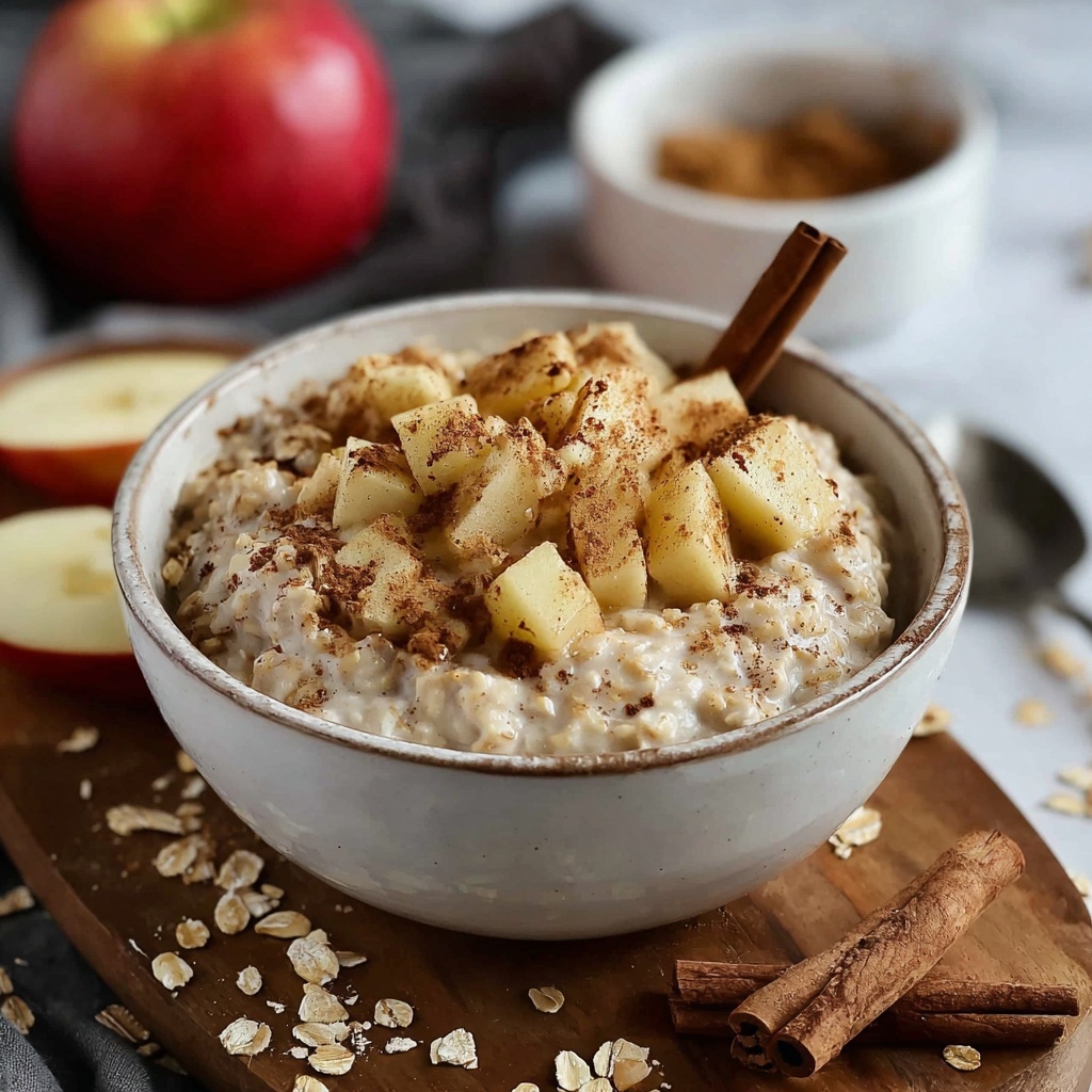 Cinnamon Apple Oatmeal Bowl Recipe - Recipe Image