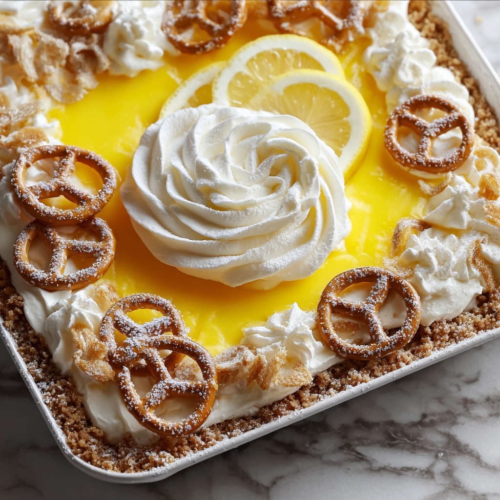 Lemon Pretzel Dessert Recipe - Recipe Image