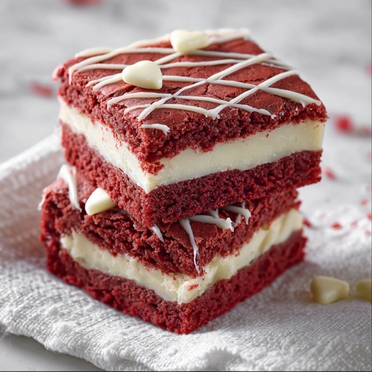 Red Velvet Brownies with White Chocolate Chips Recipe