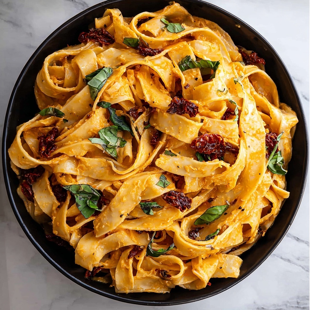 Creamy Sun-Dried Tomato Fettuccine Recipe - Recipe Image