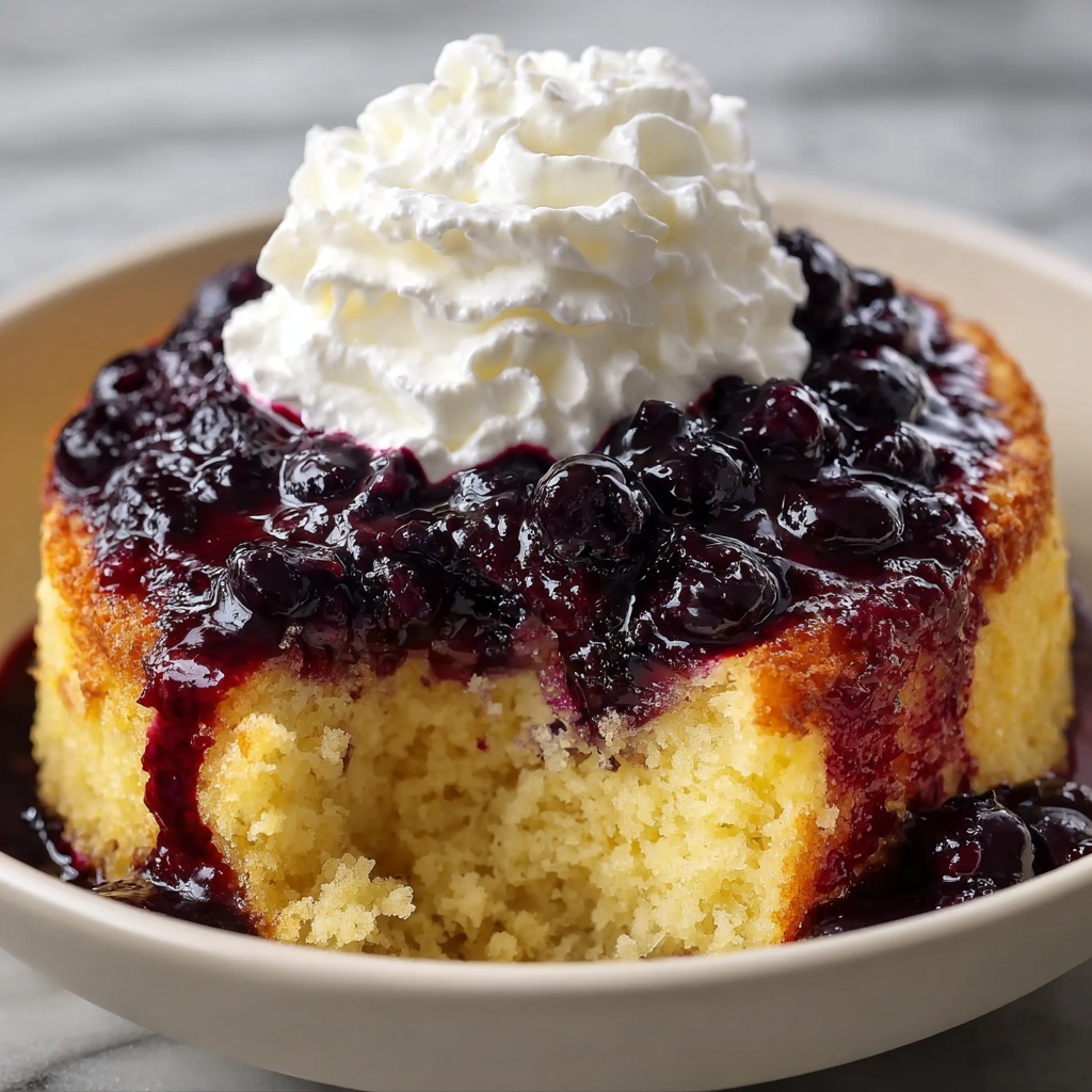 Blueberry Dump Cake with Fresh Blueberries Recipe - Recipe Image