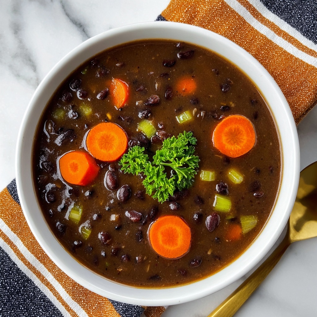 Easy Black Bean Salsa Soup Recipe - Recipe Image