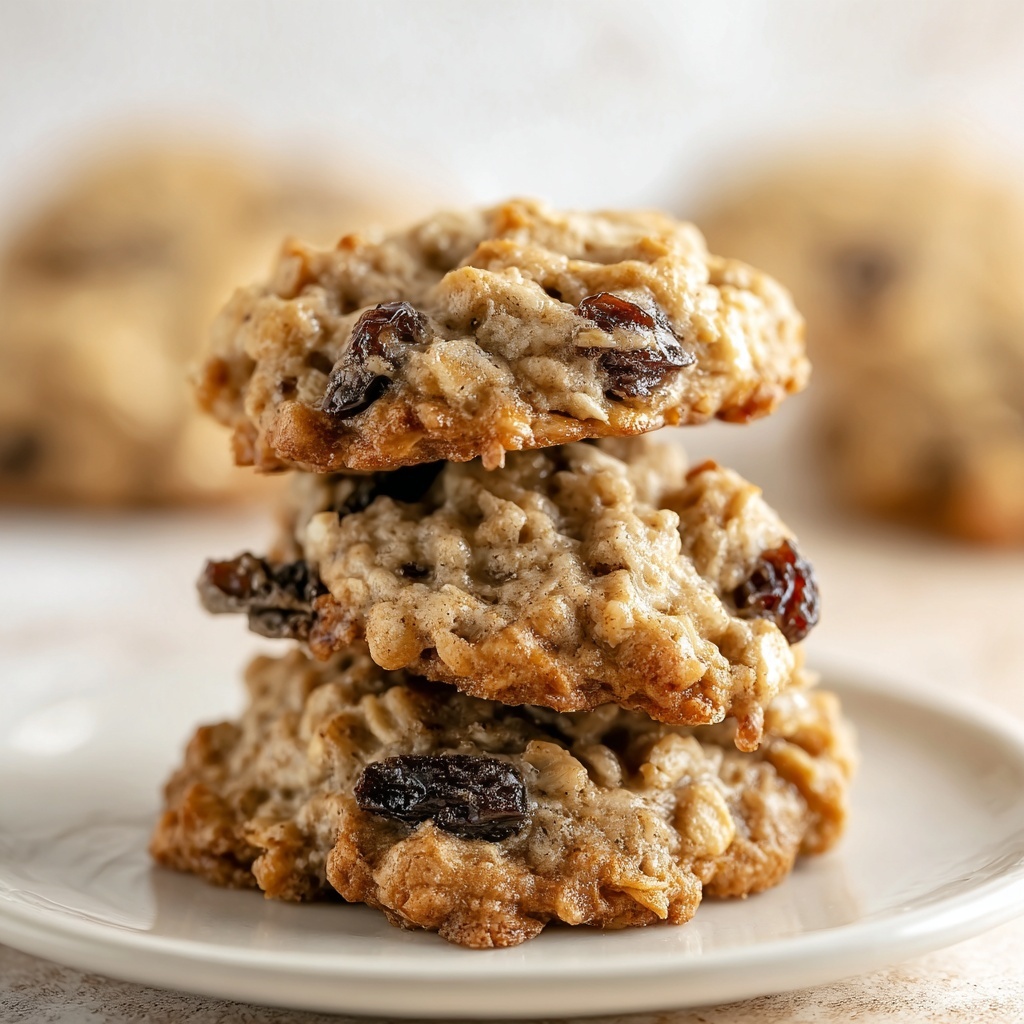Soft & Chewy Oatmeal Raisin Cookies Recipe - Recipe Image