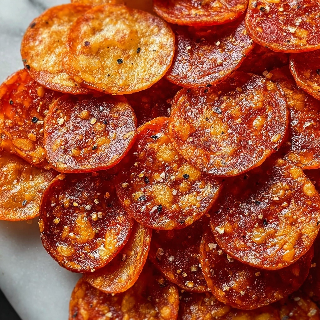 Pepperoni Cheese Crisps Recipe - Recipe Image