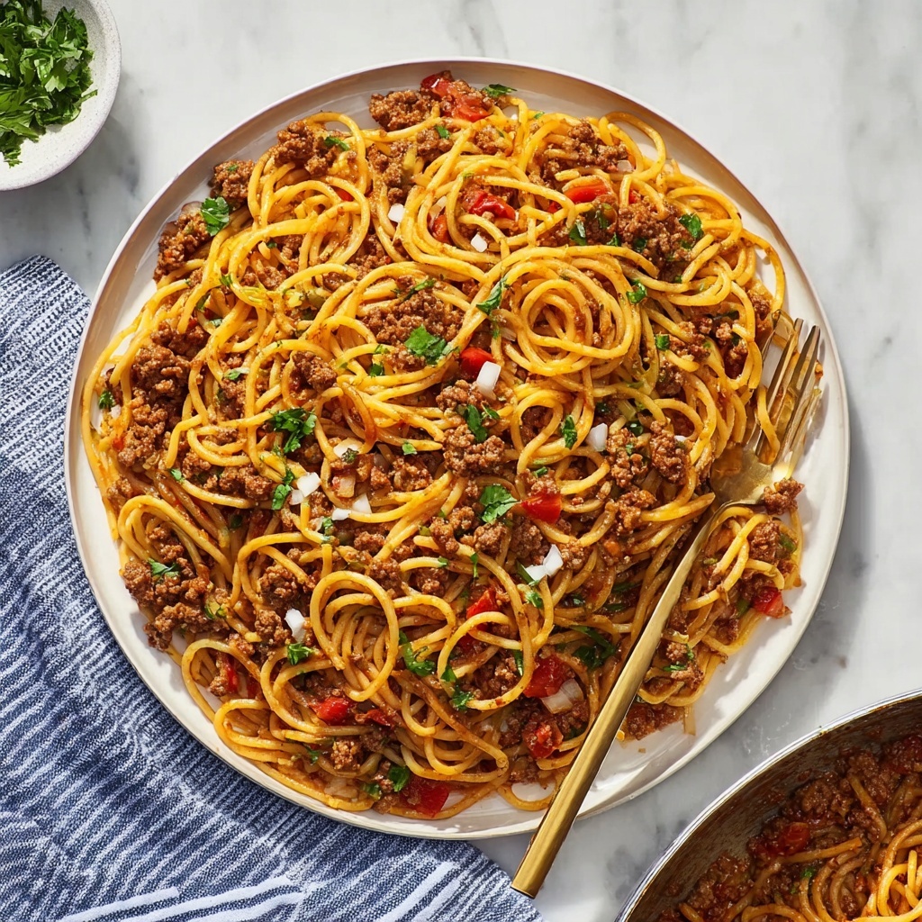 Taco Spaghetti Recipe - Recipe Image