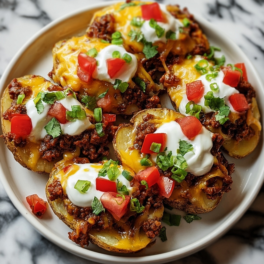 Cheesy Taco Potatoes Recipe - Recipe Image