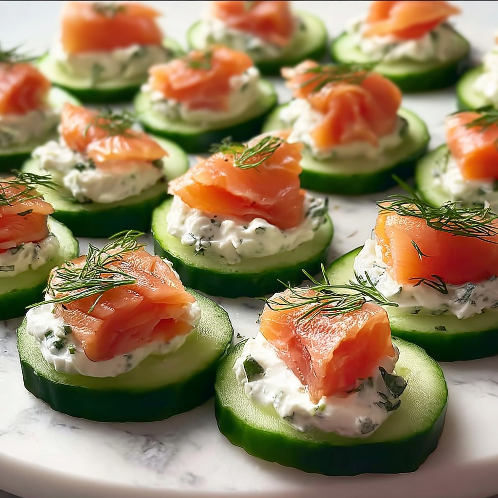 Smoked Salmon Cucumber Rounds: 5 Delightful Bites to Love Recipe - Recipe Image
