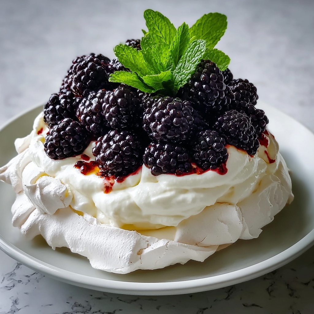 Blackberry Pavlova Recipe - Recipe Image
