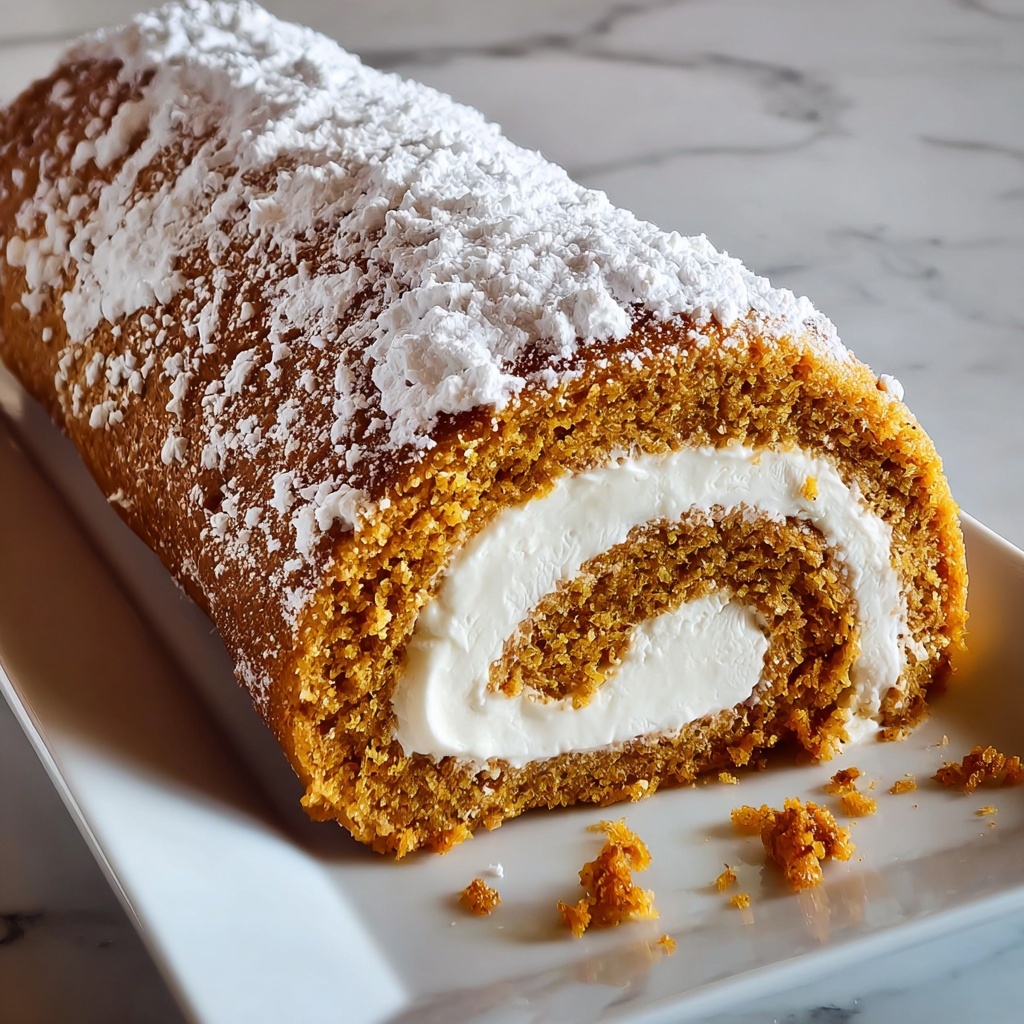 Pumpkin Roll with Cream Cheese Filling Recipe - Recipe Image