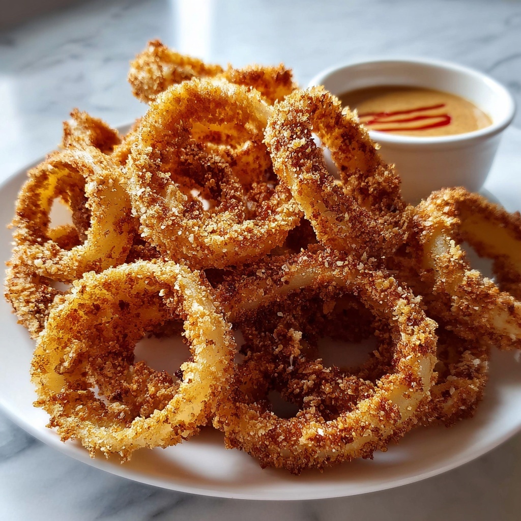 Crispy Vegan Onion Rings: 7 Steps to Irresistible Flavor Recipe - Recipe Image