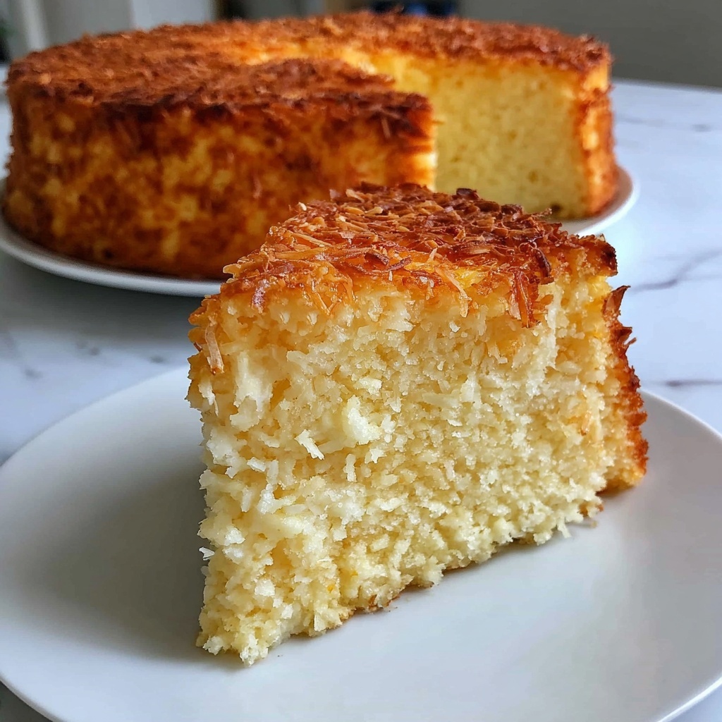 Vegan Coconut Cake Recipe - Recipe Image