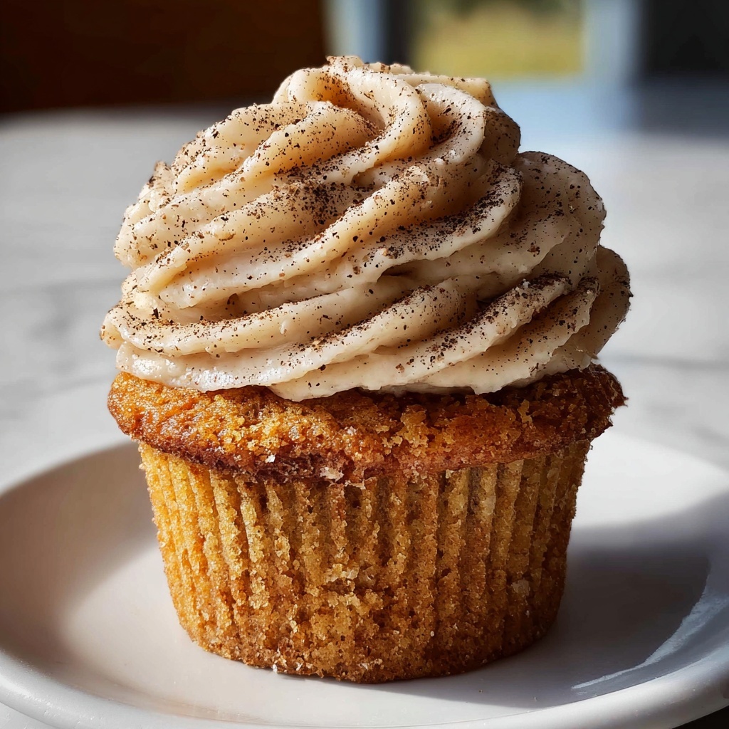 Delicious Pumpkin Cupcakes with Cinnamon Cream Cheese Frosting Recipe - Recipe Image