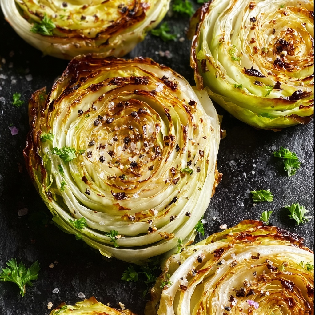 Savory Roasted Cabbage Steaks: Your New Favorite Veggie Delight Recipe - Recipe Image