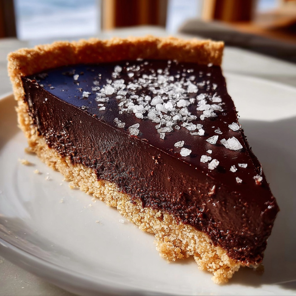 Amazing Salted Dark Chocolate Tart Recipe - Recipe Image