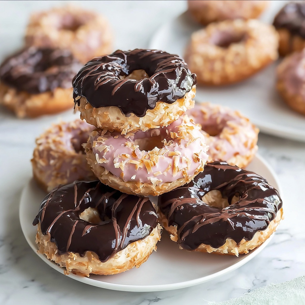 Savor the Sweetness: Homemade Samoa Doughnuts Recipe - Recipe Image