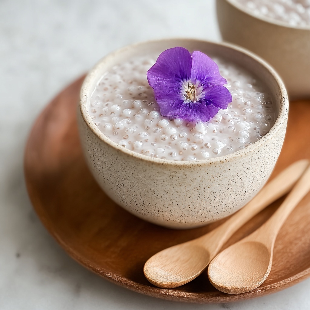 Taro Coconut Sago Bliss: A Creamy Dessert Adventure Recipe - Recipe Image