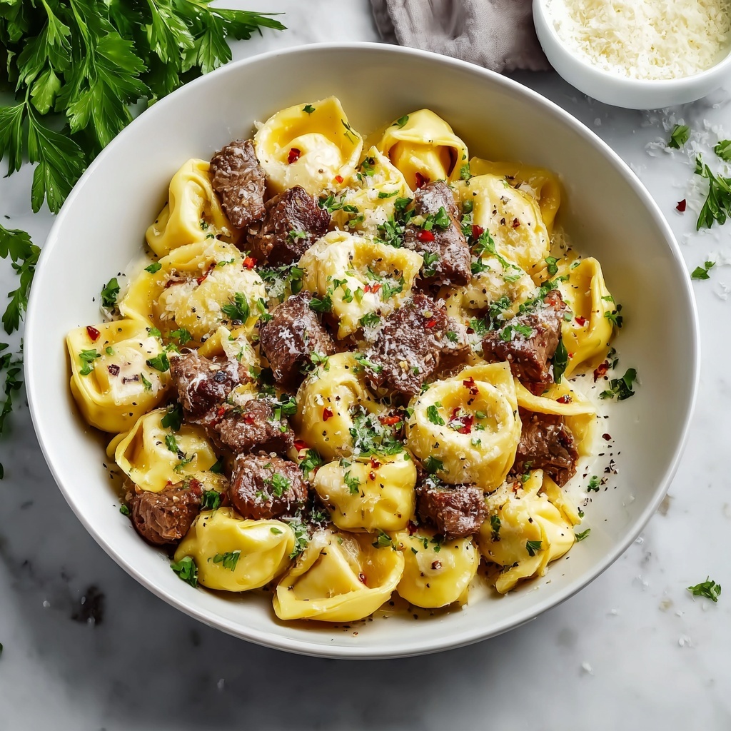 Creamy Cheesesteak Tortellini That Will Wow Your Taste Buds Recipe - Recipe Image