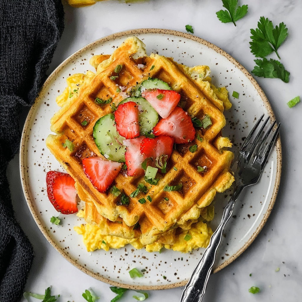 Easy Omelette Waffles You’ll Crave for Breakfast Delight Recipe - Recipe Image