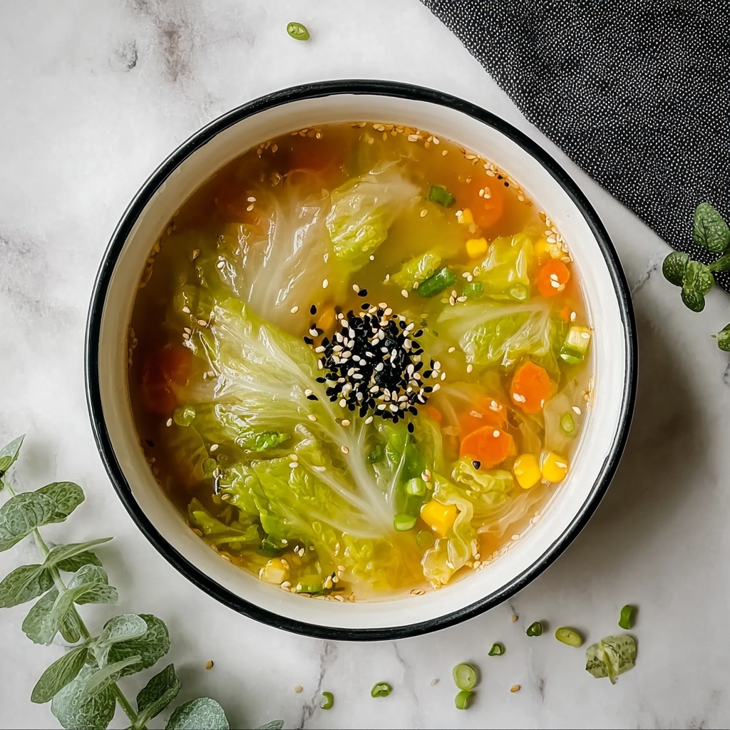 Warm Chinese Napa Cabbage Soup Recipe - Recipe Image
