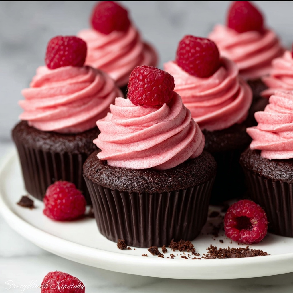 Chocolate Raspberry Cupcakes Recipe - Recipe Image