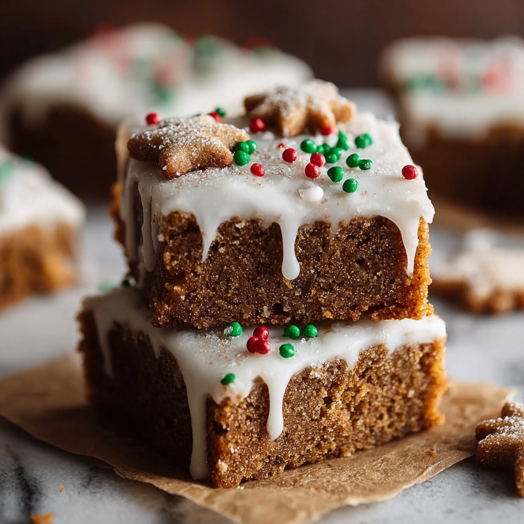 Gingerbread Cookie Bars Recipe - Recipe Image