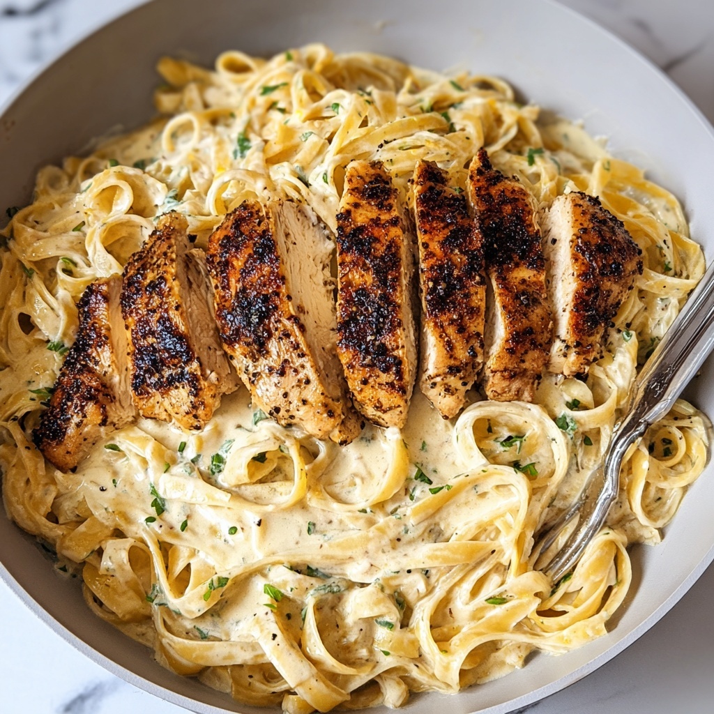 Blackened Chicken Alfredo Recipe - Recipe Image