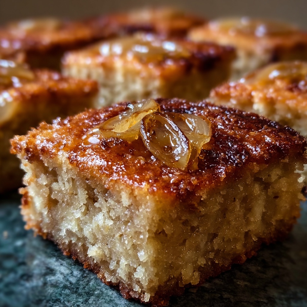 Pear Cardamom Blondies Recipe - Recipe Image