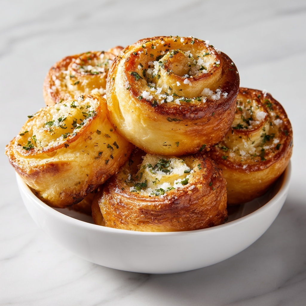 Garlic Parmesan New York Pizza Rolls Recipe - Recipe Image