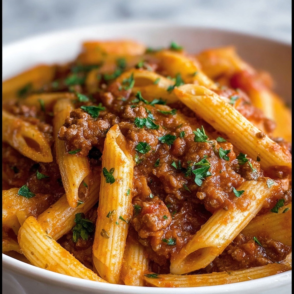 One Pot Sloppy Joe Pasta Recipe - Recipe Image