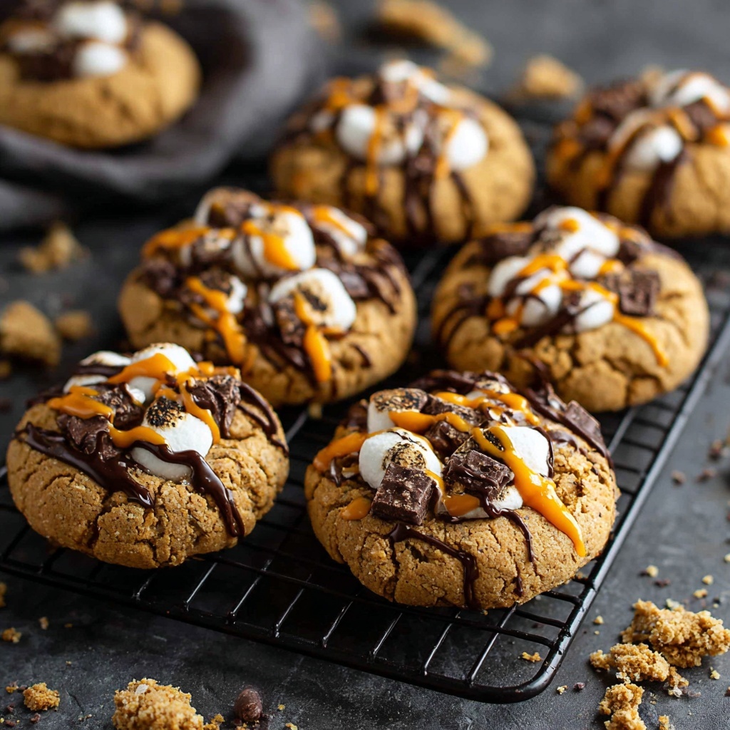 Pumpkin S'mores Cookies Recipe - Recipe Image