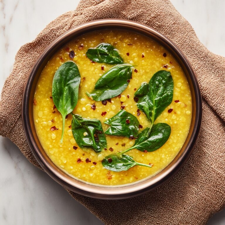 Indian Lentil Curry with Spinach Recipe