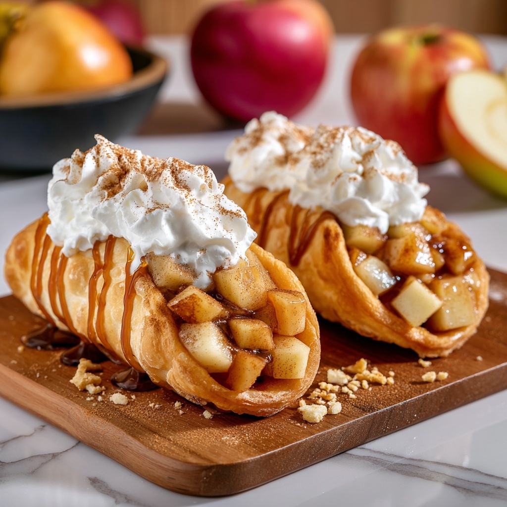 Apple Cheesecake Tacos Recipe - Recipe Image