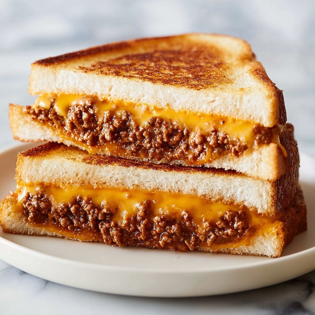 Sloppy Joe Grilled Cheese Recipe - Recipe Image