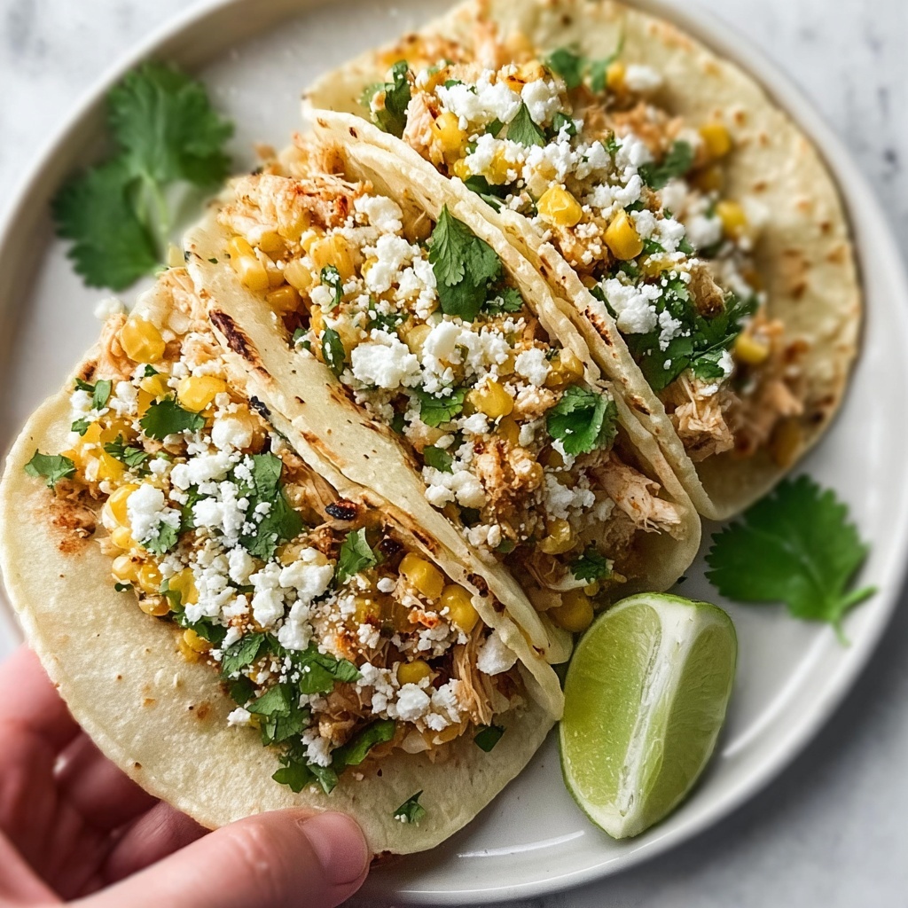 Fried Chicken Street Corn Tacos Recipe - Recipe Image