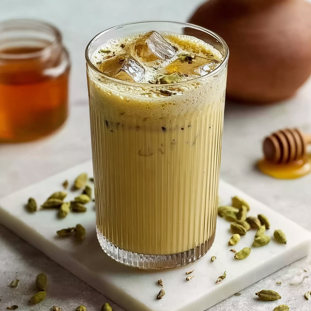 Cardamom Honey Iced Latte Recipe - Recipe Image