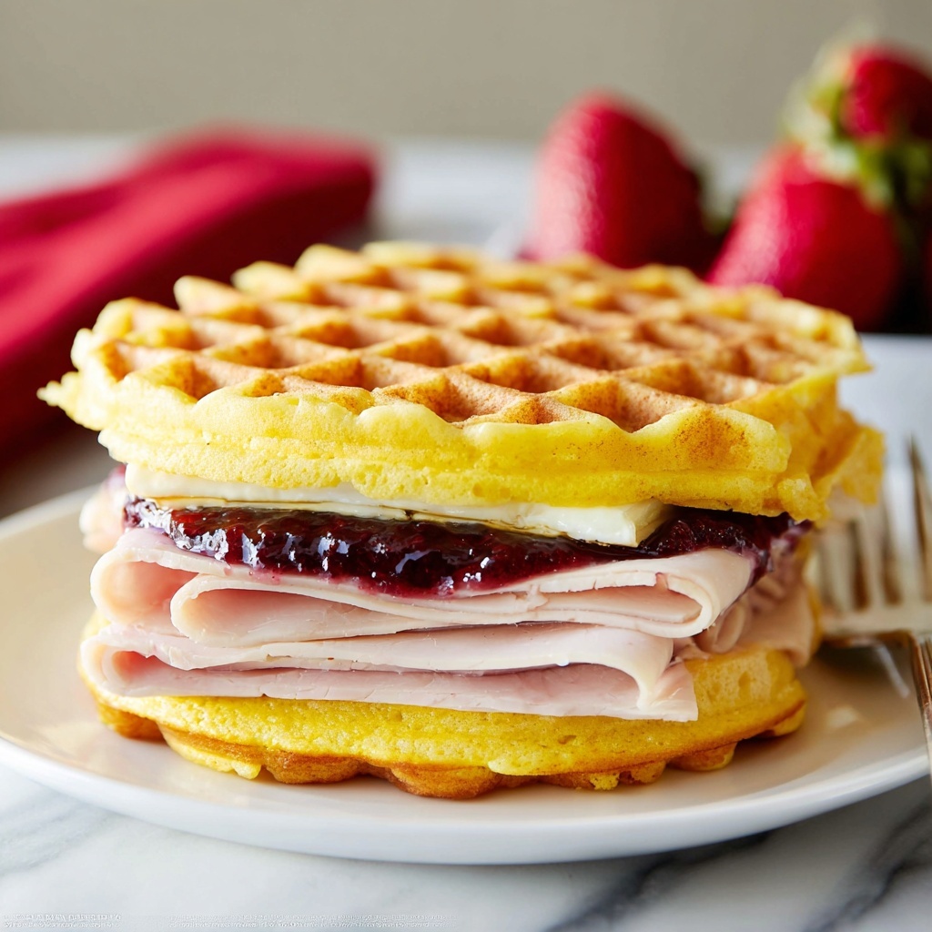 Monte Cristo Waffle Sandwich Recipe - Recipe Image