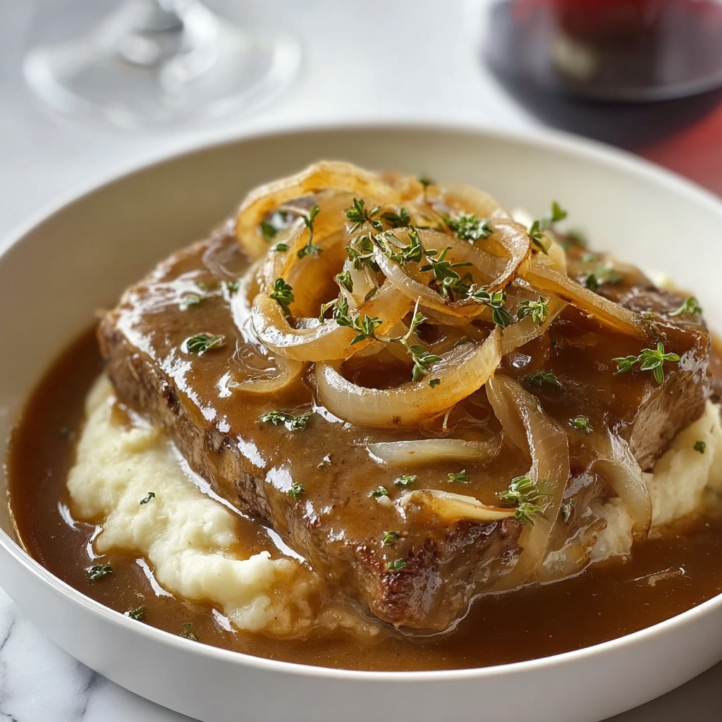 Savory French Onion Pot Roast Recipe - Recipe Image