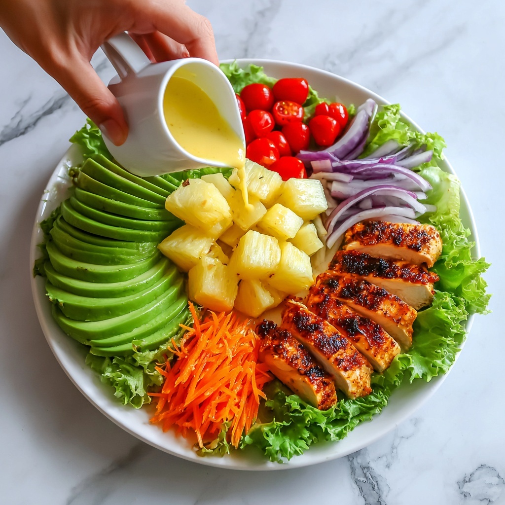 Hawaiian Chicken Salad with Coconut Lime Cilantro Rice Recipe - Recipe Image