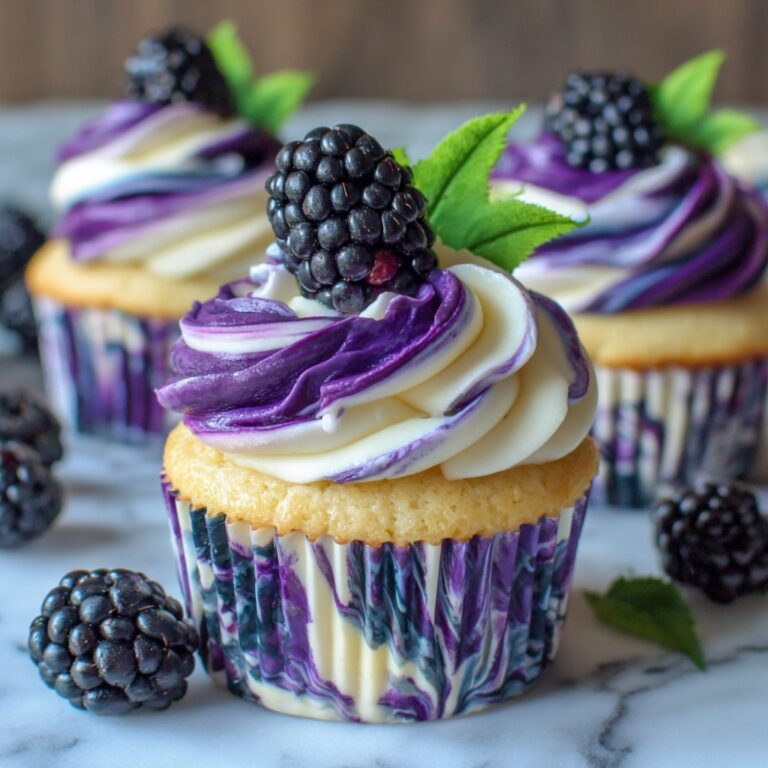 Blackberry Swirl Cupcakes Recipe