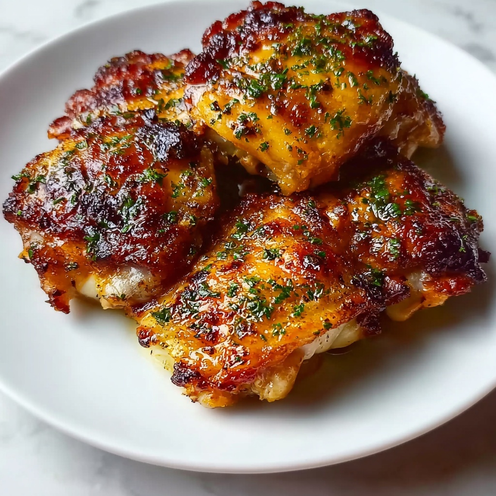 Oven Baked Chicken Thighs: 5 Steps to Comforting Perfection Recipe - Recipe Image