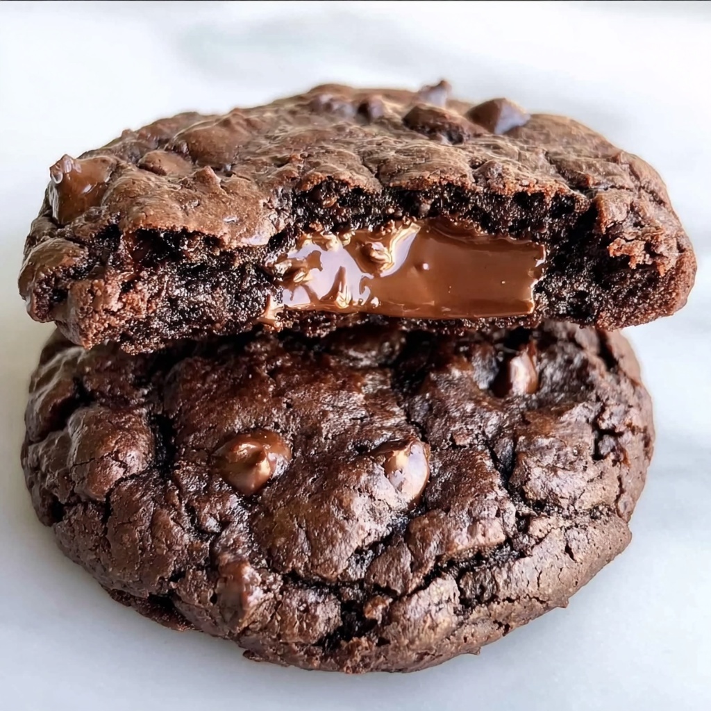 Dark Chocolate Espresso Brownie Cookies Recipe - Recipe Image