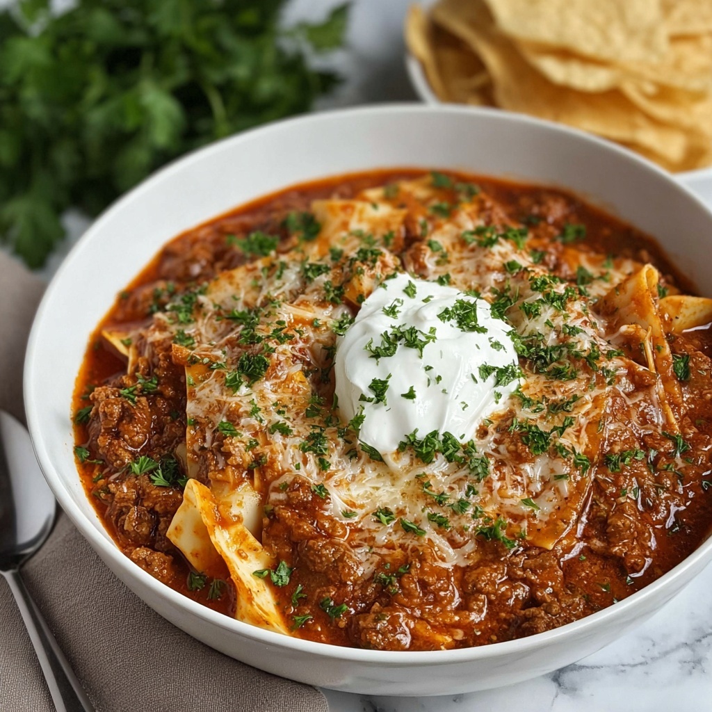 Crockpot Lasagna Soup Recipe - Recipe Image