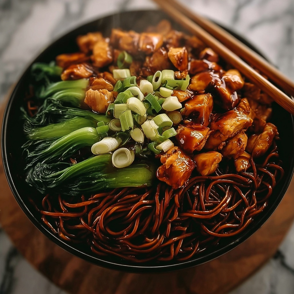 Garlic Chicken Lo Mein Recipe - Recipe Image