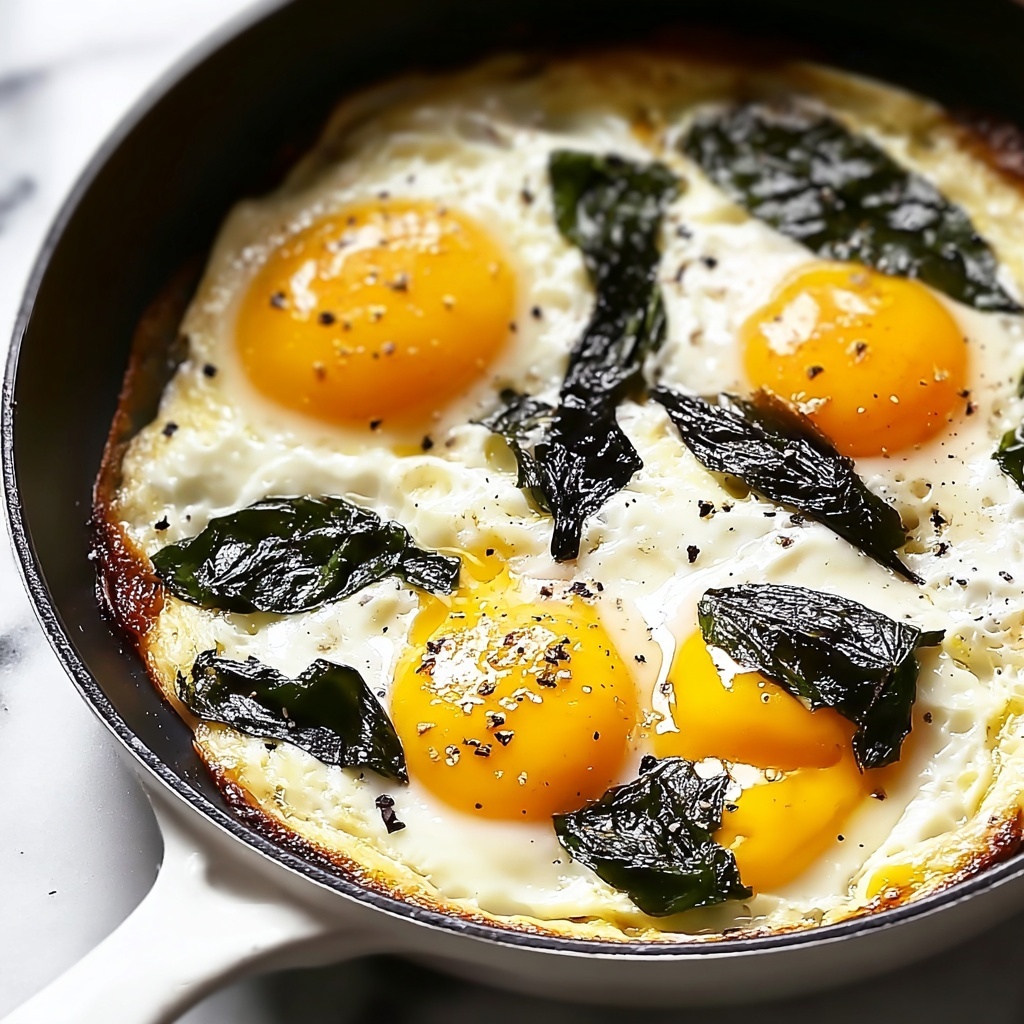 Baked Eggs Florentine: A Silky Spinach Delight You’ll Love Recipe - Recipe Image