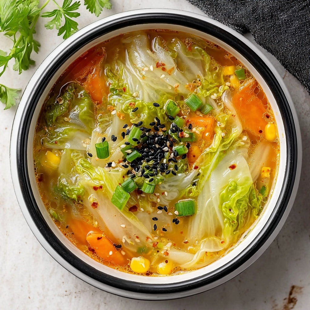 Warm Chinese Napa Cabbage Soup Recipe - Recipe Image