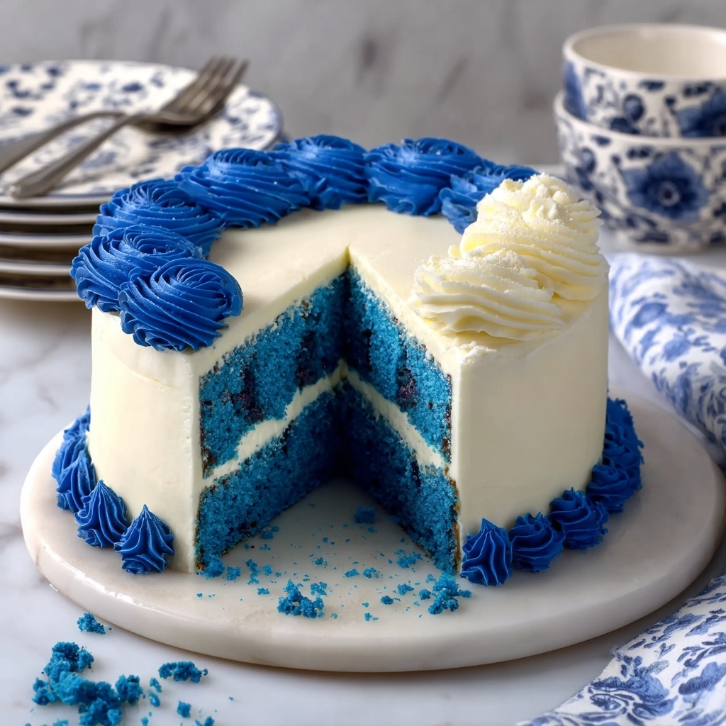 Decadent Blue Velvet Cake That Will Wow Your Taste Buds Recipe - Recipe Image