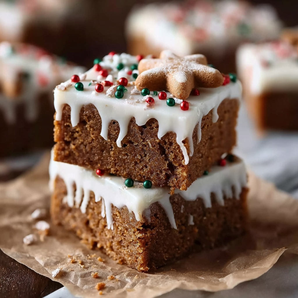 Gingerbread Cookie Bars Recipe - Recipe Image