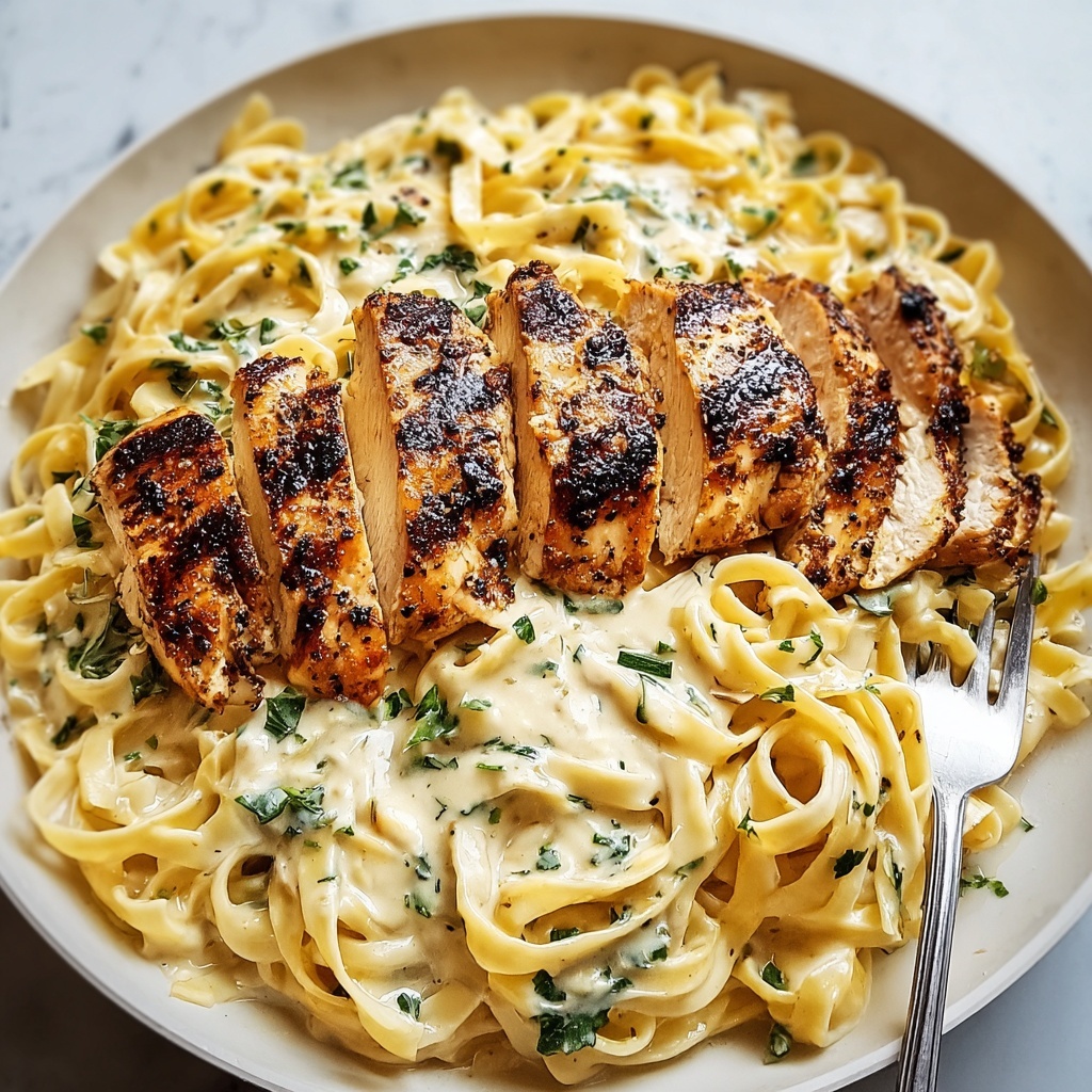 Blackened Chicken Alfredo Recipe - Recipe Image